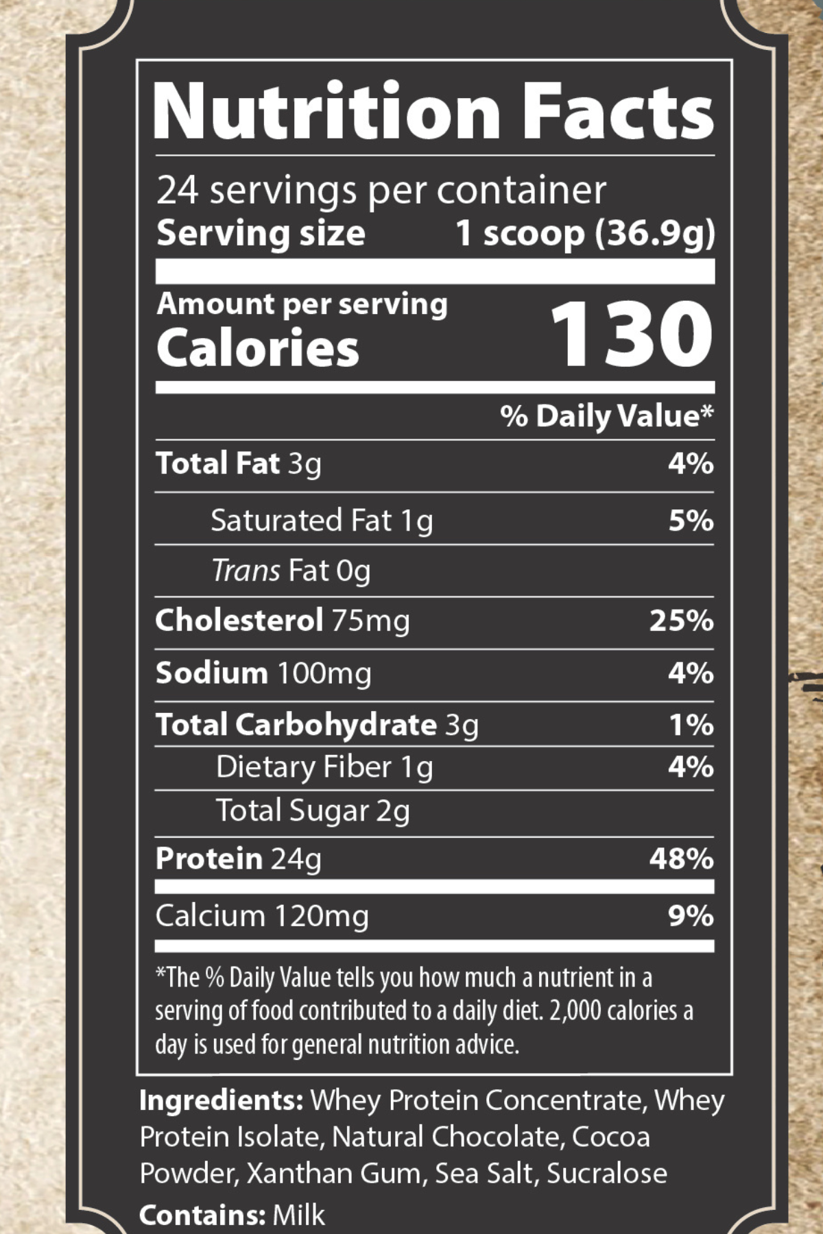 Founders Original Whey Protein Powder - Chocolate - 24 servings